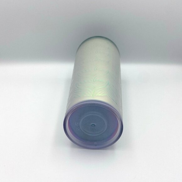 Starbucks Frosted Sirens Mermaid Tail Green Iridescent 24oz Cold Cup - Picture 4 of 5